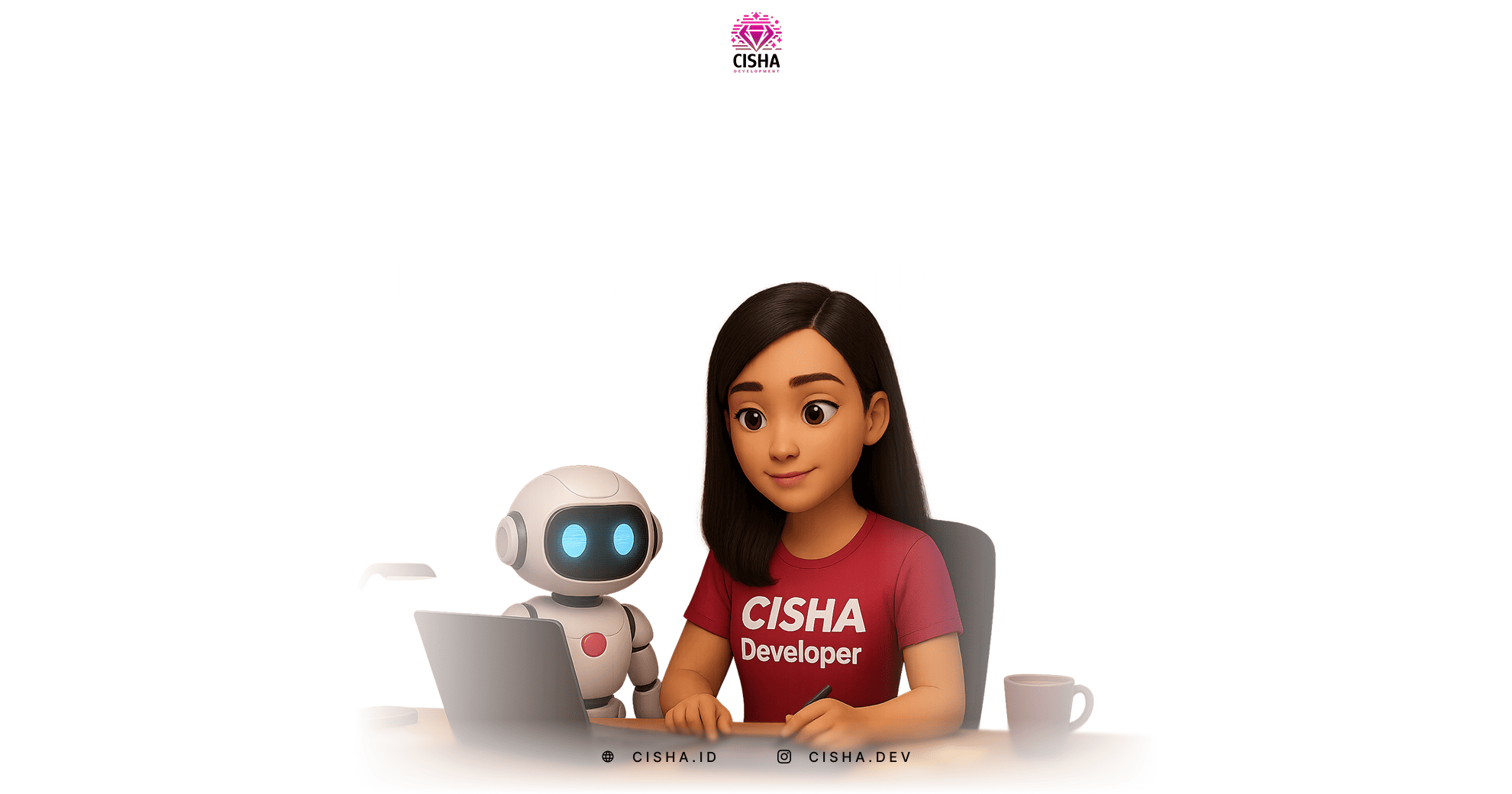 Maskot CISHA Developer menjelaskan tentang Human-Centered Automation: Cara Teknologi Bekerja Tanpa Menghilangkan Sentuhan Manusia