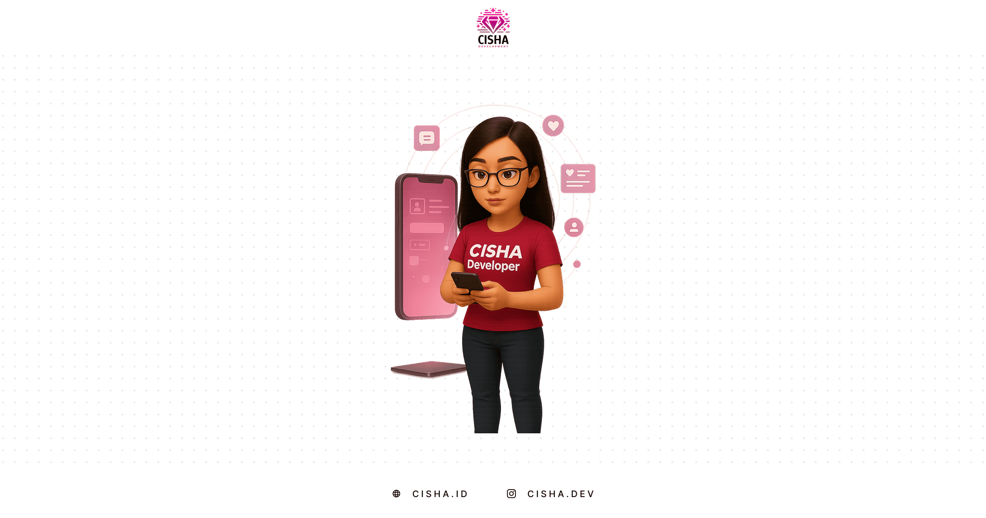 Maskot CISHA Developer menjelaskan tentang Mobile-First Design: Karena Pengguna Sekarang di Genggaman